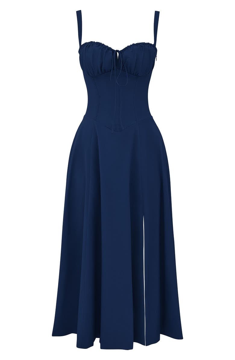 Elvoria | Corset Midi Dress