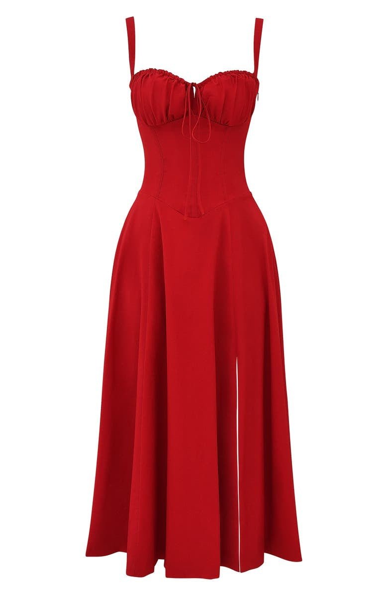 Elvoria | Corset Midi Dress