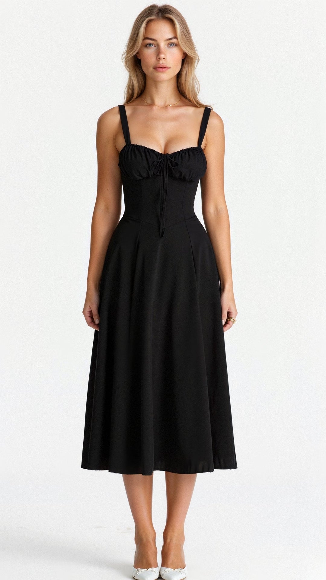 Elvoria | Corset Midi Dress