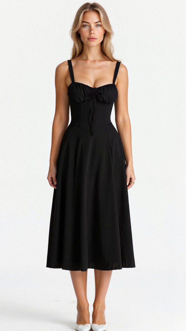 Elvoria | Corset Midi Dress