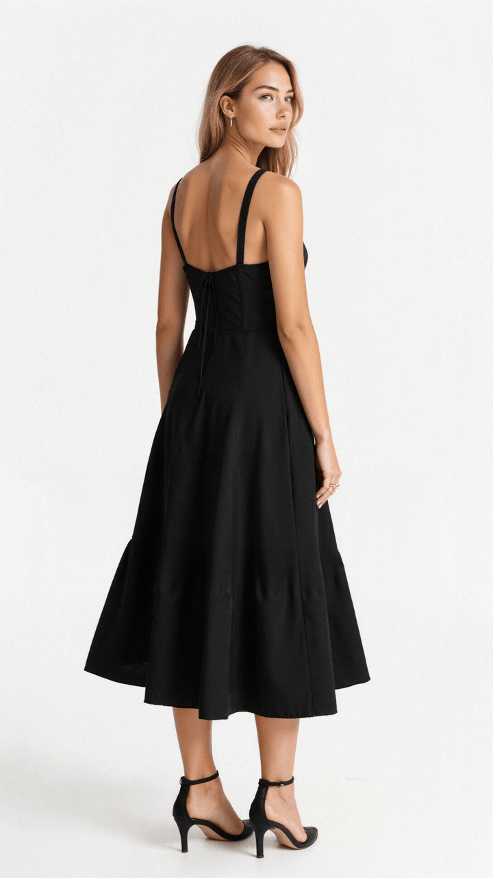 Elvoria | Corset Midi Dress