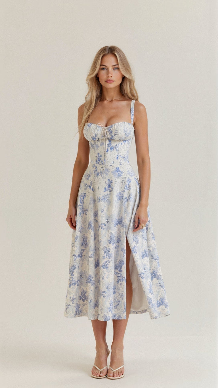 Elvoria | Corset Midi Dress