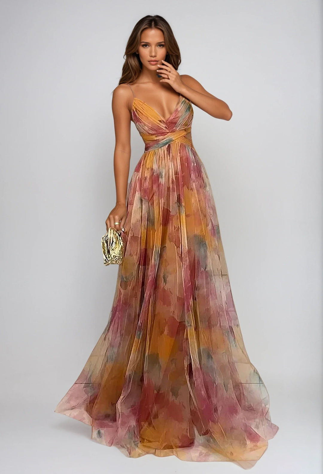 flowy dresses for girls AKIRA Love You Later Floral Maxi Dress main image 0