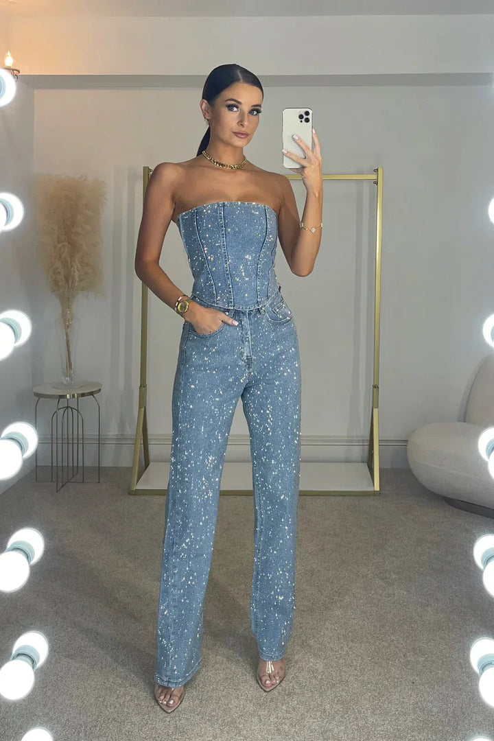 Avena | Strapless Jumpsuit
