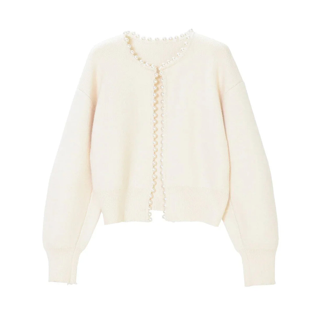 Aurélie - Cardigan perle