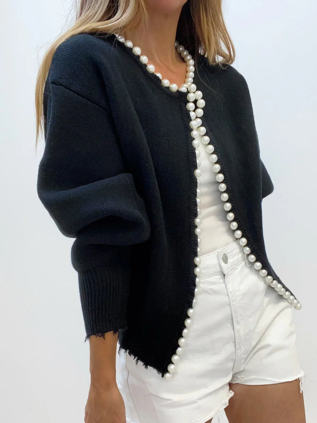 Aurélie - Cardigan perle
