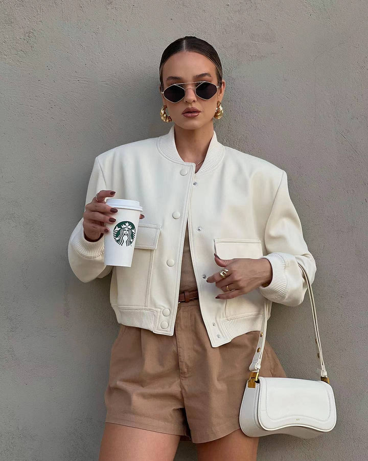 Lena | Oversized Bomber Jacket