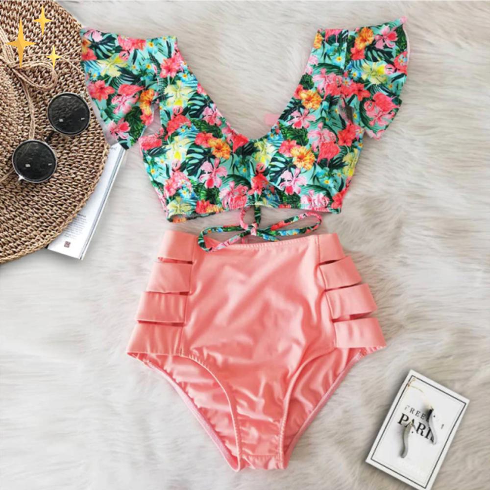 Liora | Ensemble de bikini floral