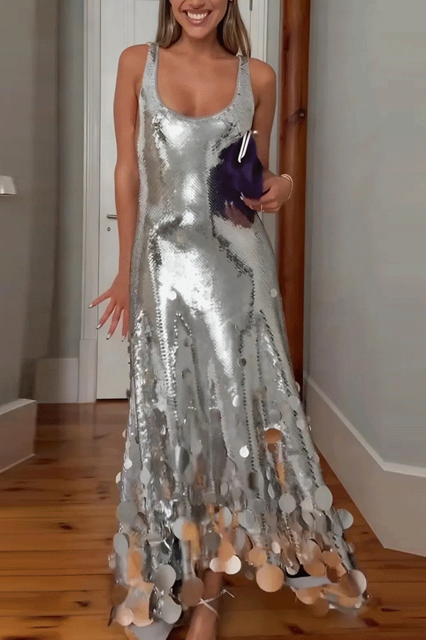 Veloura | Sequin Maxi Dress