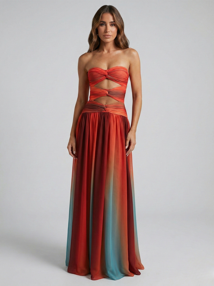 Avelia | Strapless Maxi Dress