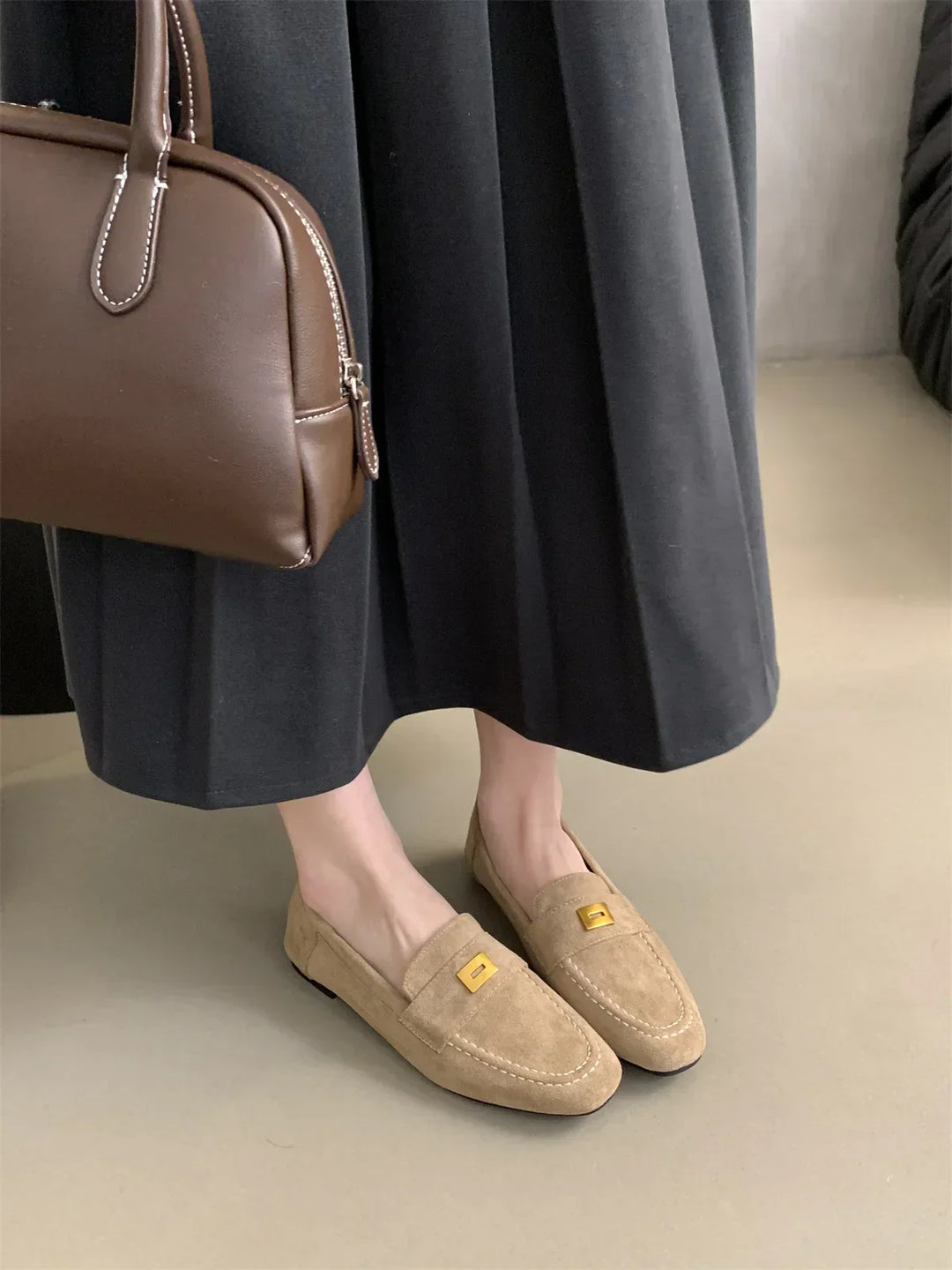 Serelle | Mocassins en daim