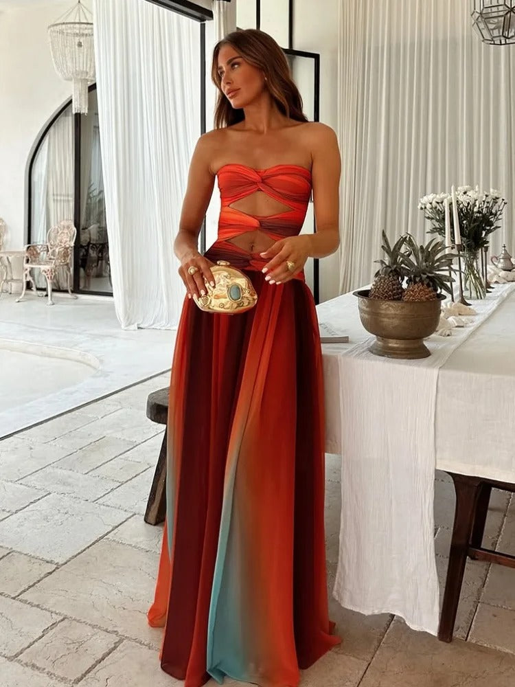 Avelia | Strapless Maxi Dress