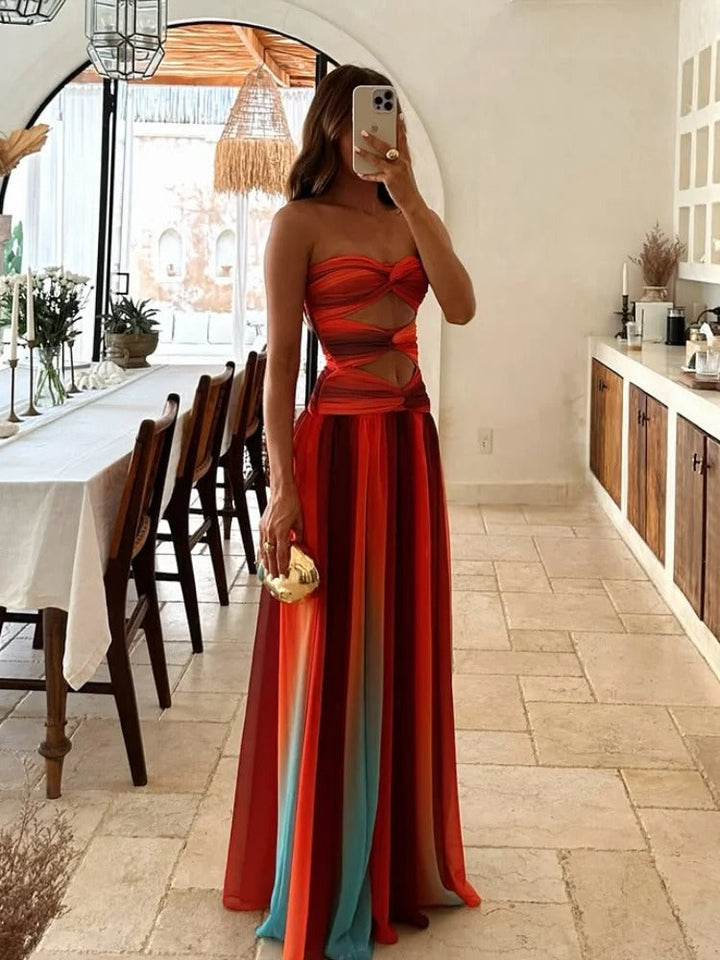 Avelia | Strapless Maxi Dress