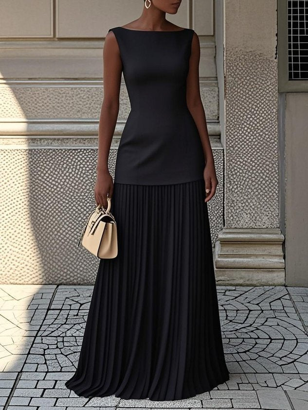 Nysera | Pleated Maxi Dress