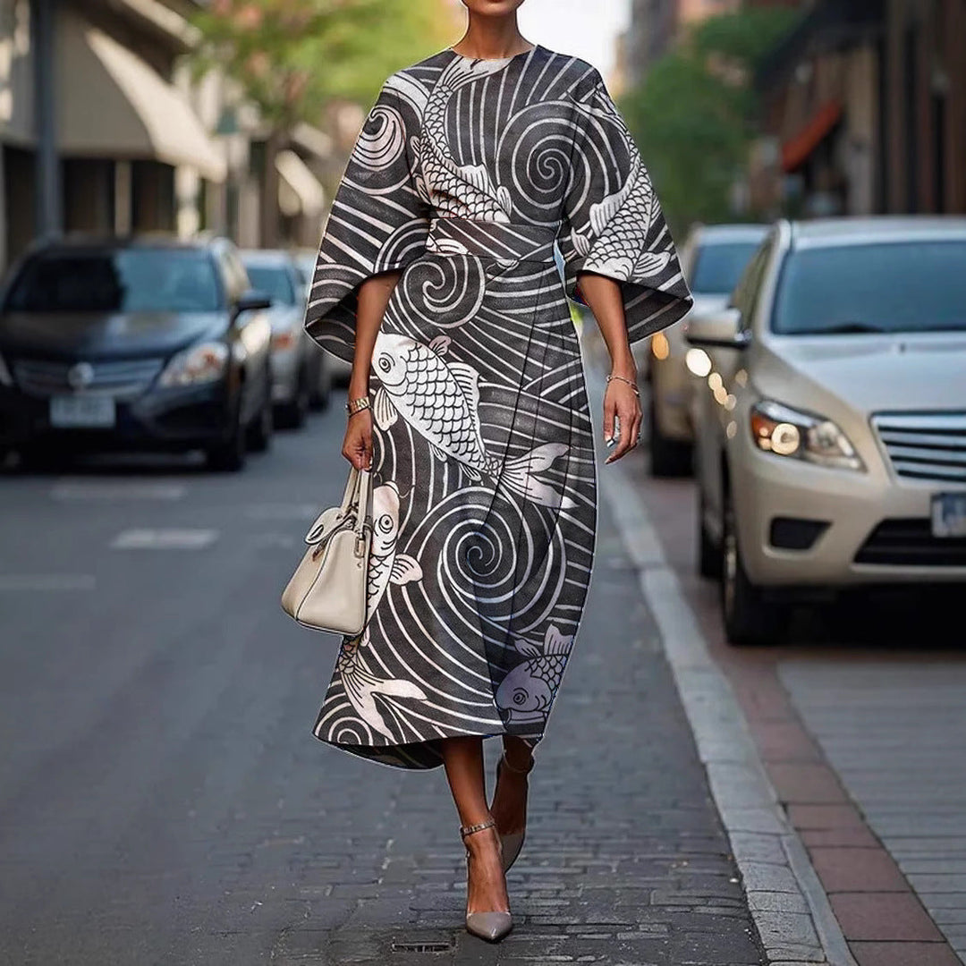 Elmyra | Floral Midi Dress