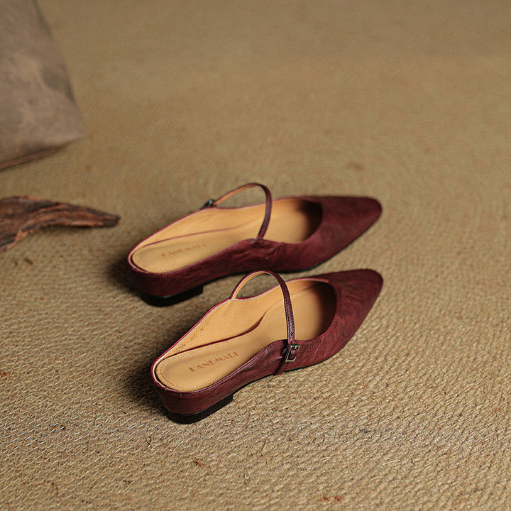 Brooklyn | Leather Mary Jane Mules