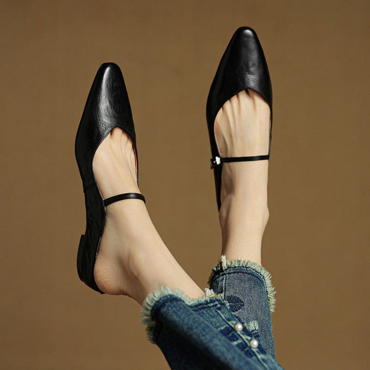 Brooklyn | Leather Mary Jane Mules