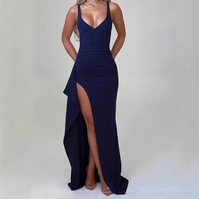 Lara | Sculpted Slit Maxi Dress