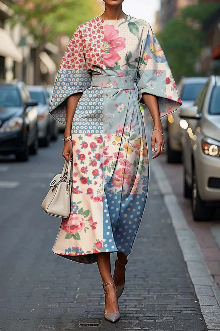 Elmyra | Floral Midi Dress