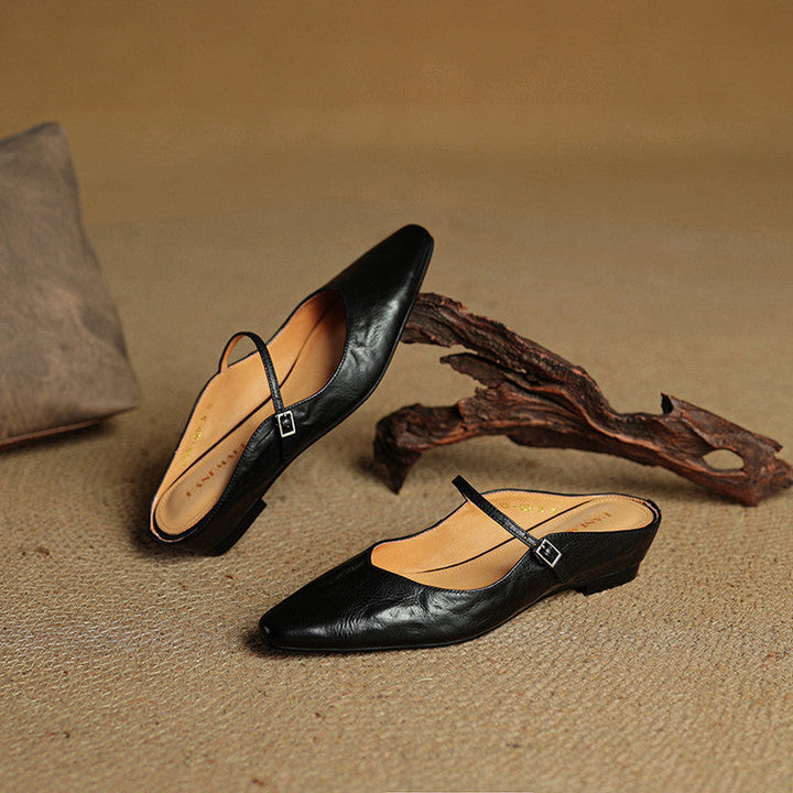 Brooklyn | Leather Mary Jane Mules