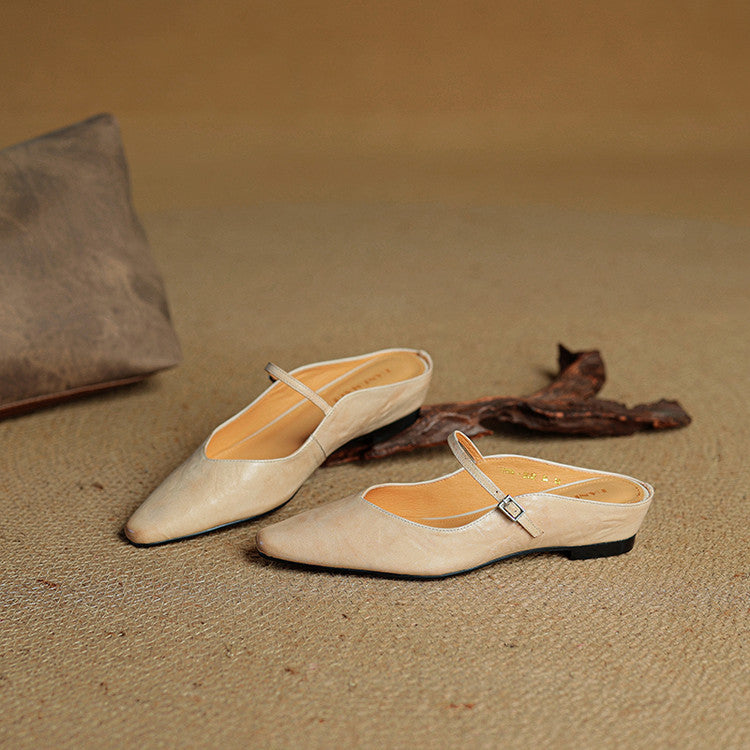Brooklyn | Leather Mary Jane Mules
