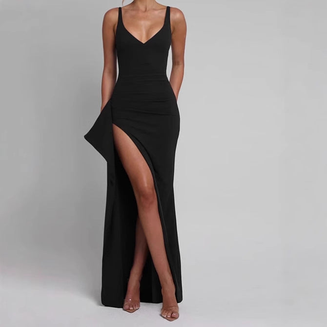 Lara | Sculpted Slit Maxi Dress
