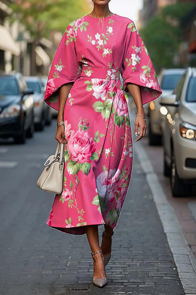 Elmyra | Floral Midi Dress