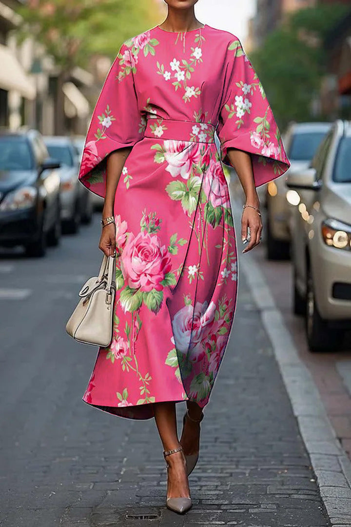 Elmyra | Floral Midi Dress