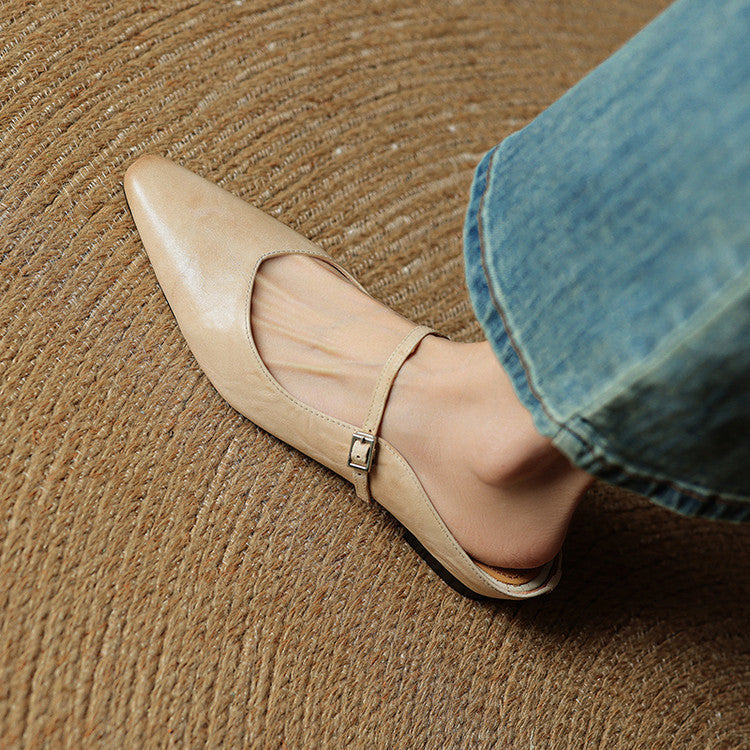 Brooklyn | Leather Mary Jane Mules