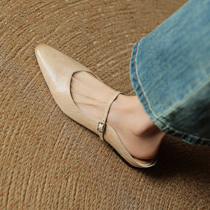 Brooklyn | Leather Mary Jane Mules
