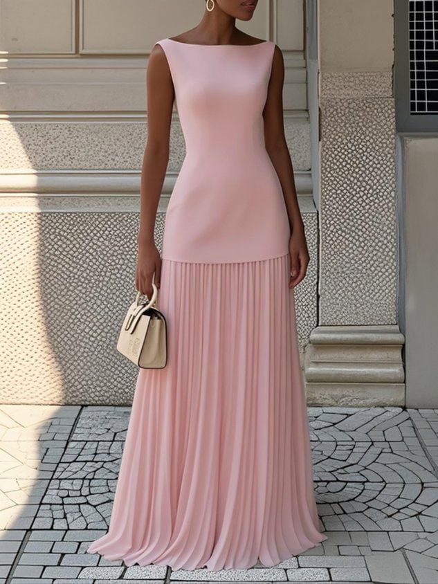 Nysera | Pleated Maxi Dress