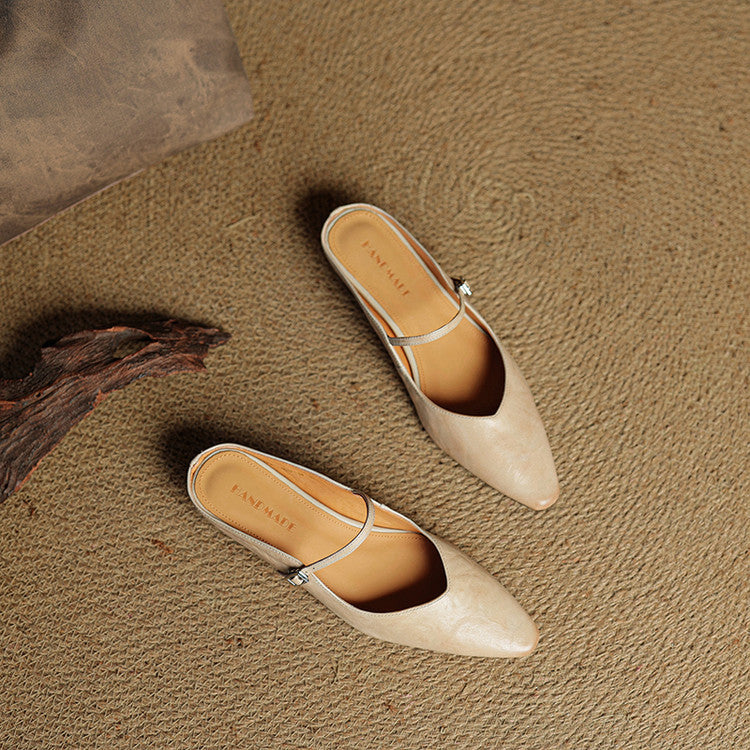 Brooklyn | Leather Mary Jane Mules