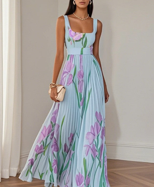 Hannah | Floral Pleated Dress