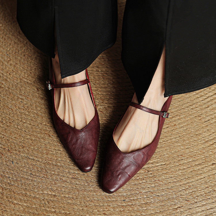 Brooklyn | Leather Mary Jane Mules