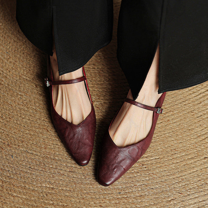 Brooklyn | Leather Mary Jane Mules