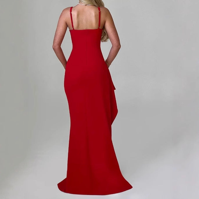 Lara | Sculpted Slit Maxi Dress