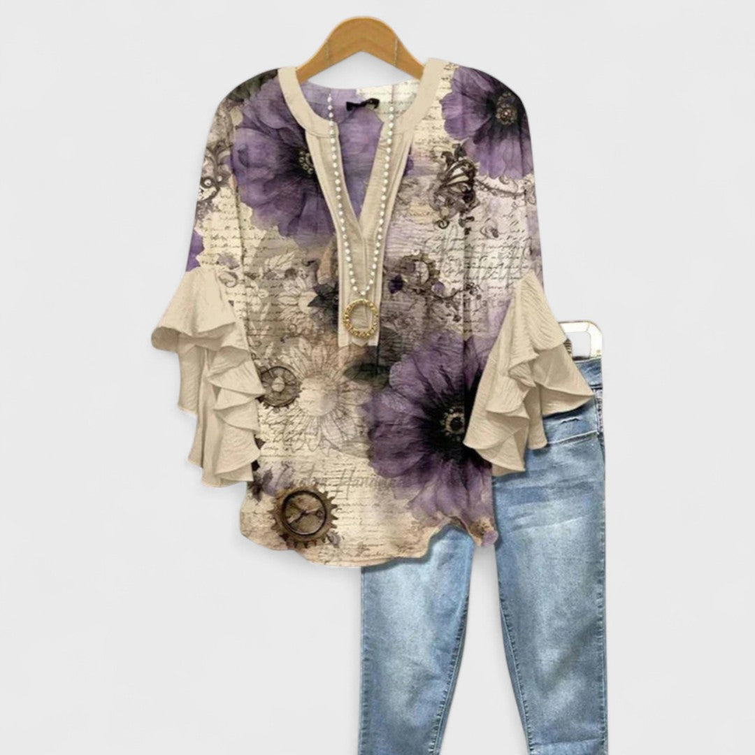 Virelya | Floral Blouse