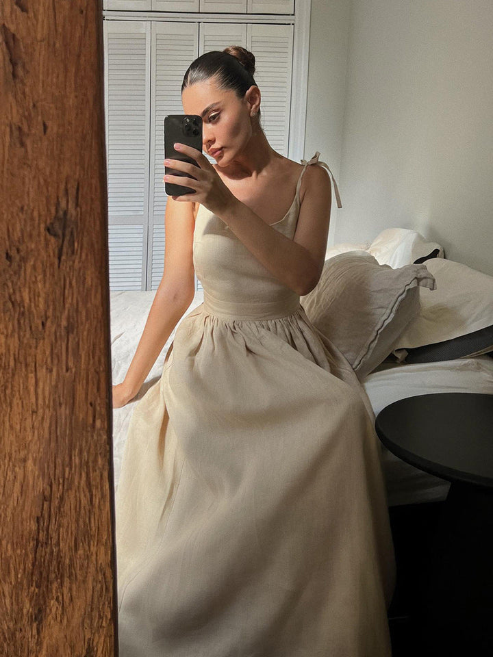 Elyra | Robe maxi en lin