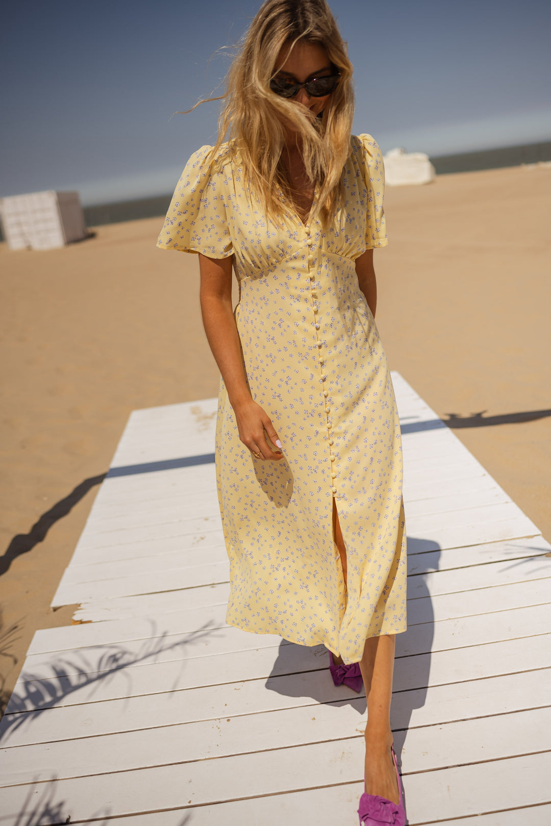 Megan | Floral Midi Dress