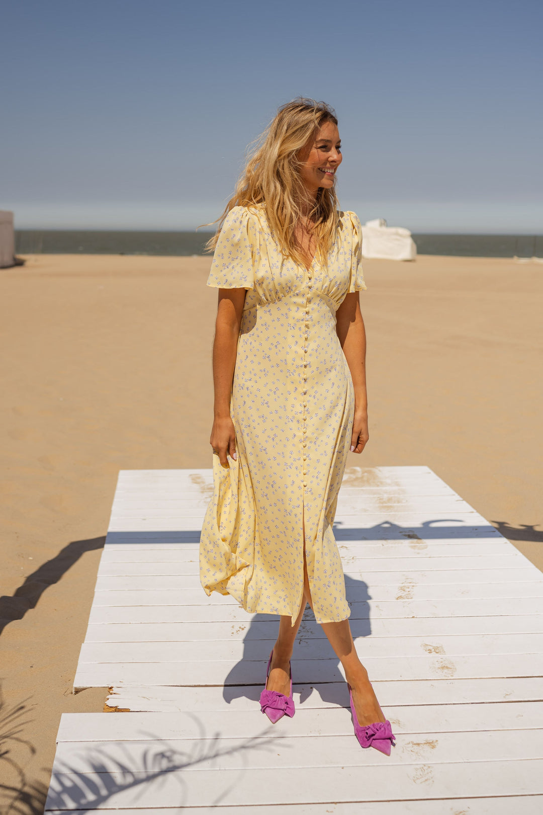 Megan | Floral Midi Dress