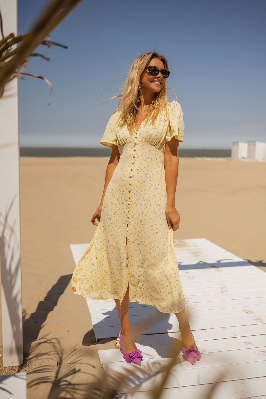 Megan | Floral Midi Dress