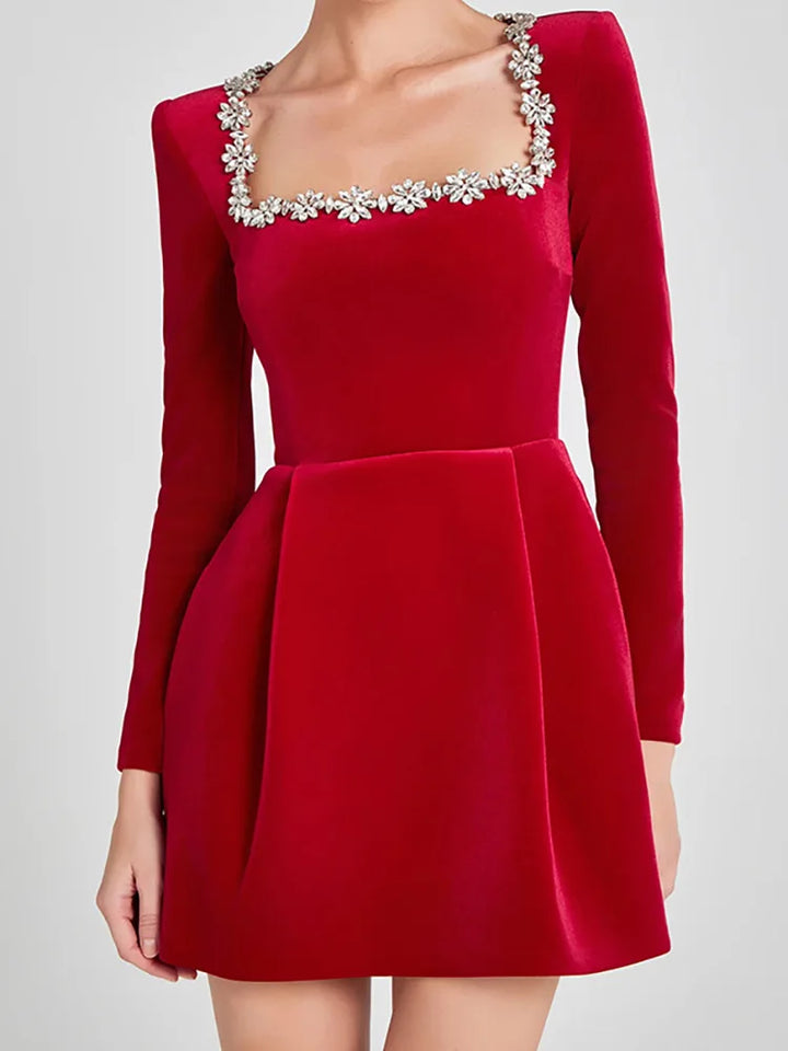 Aureli | Jewel Trim Mini Dress