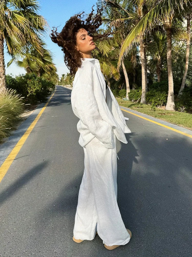 Nové | Linen Blend Two-Piece Set