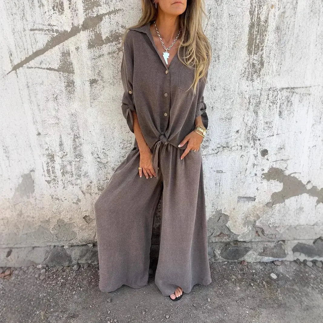Mallory | Draped Two-Piece Set