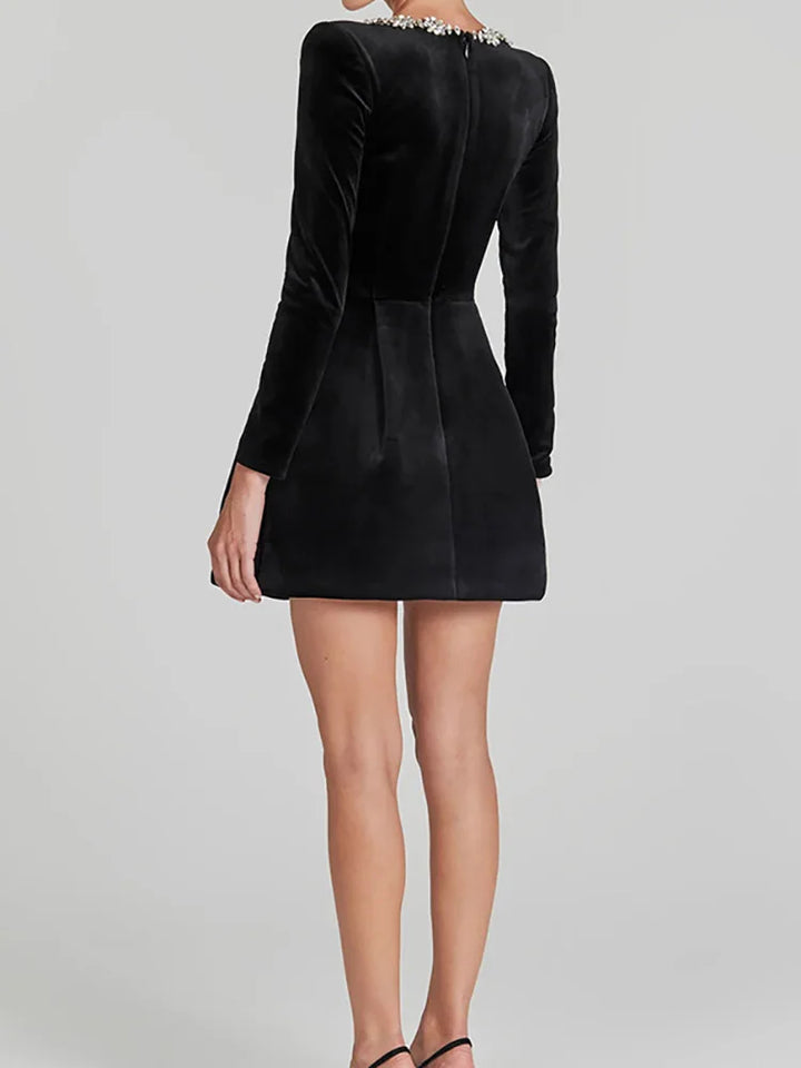 Aureli | Jewel Trim Mini Dress