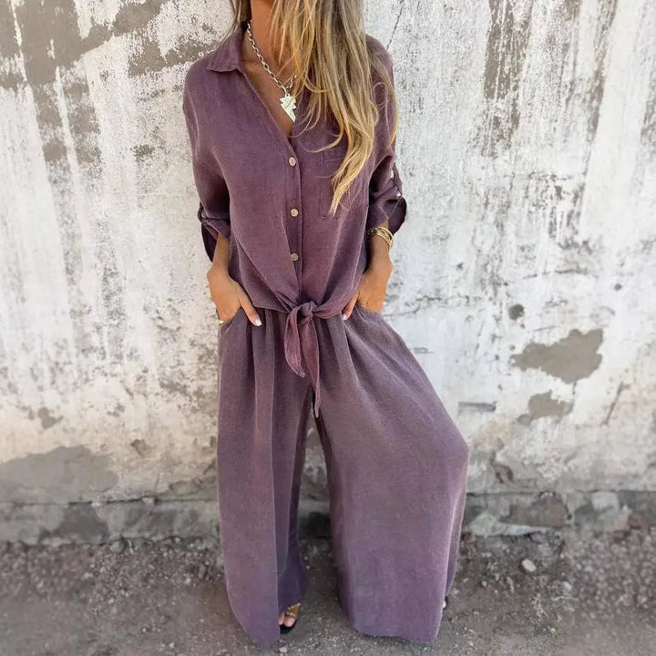Mallory | Draped Two-Piece Set