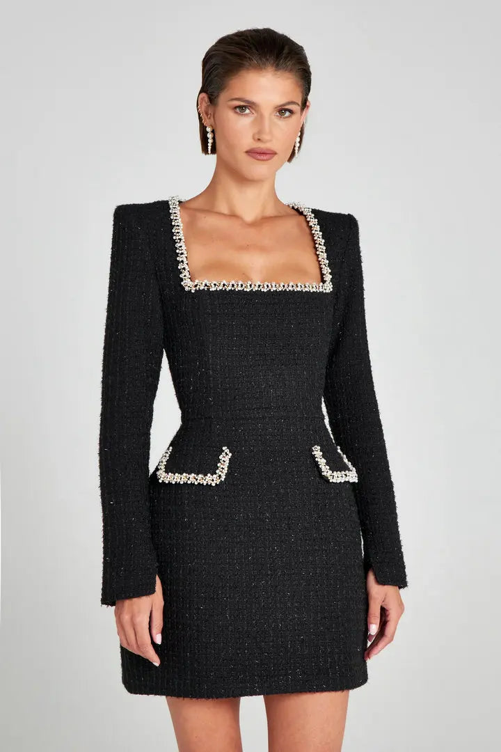Jo | Trim Detail Mini Dress