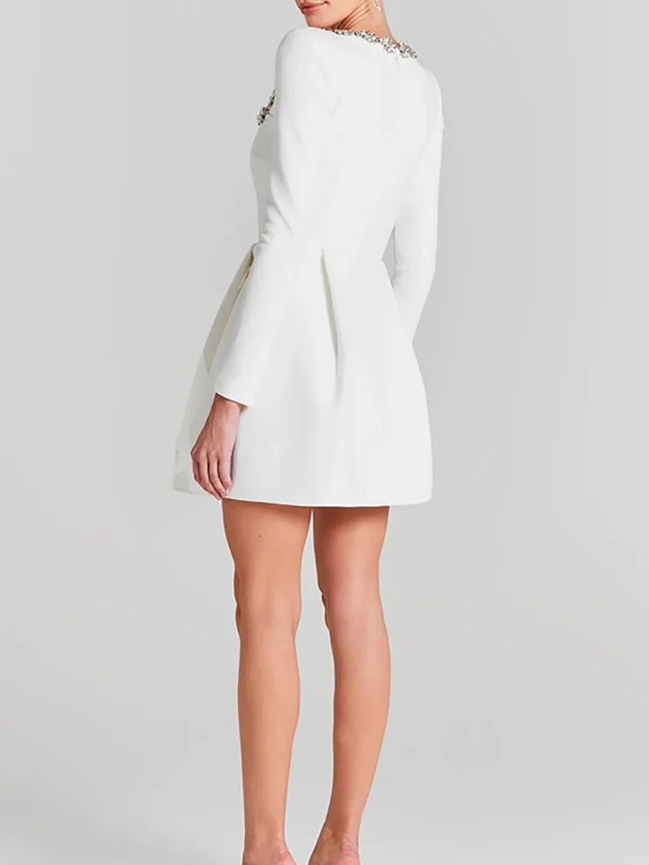 Aureli | Jewel Trim Mini Dress