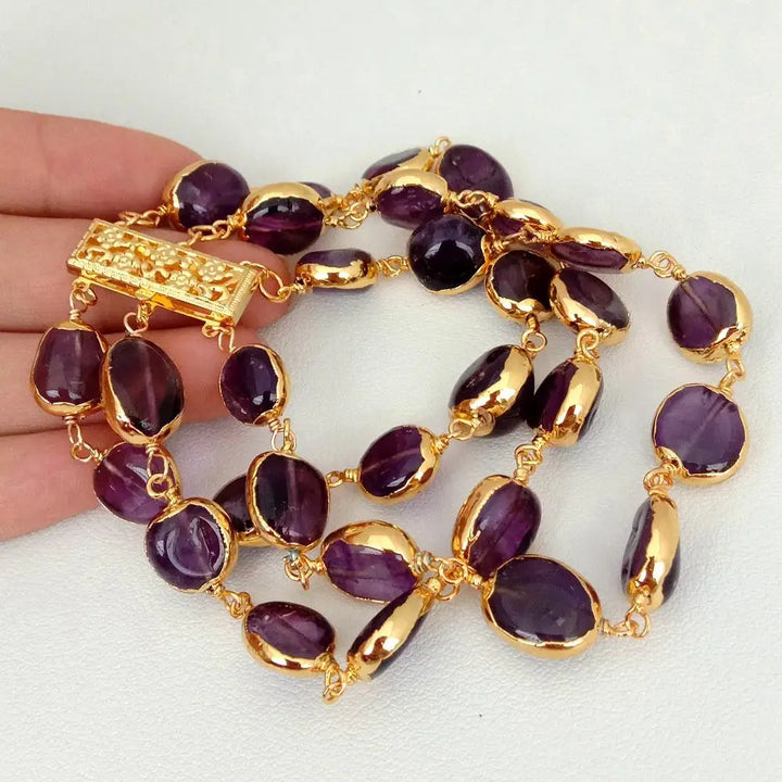 Amethyst Wrap Bracelet