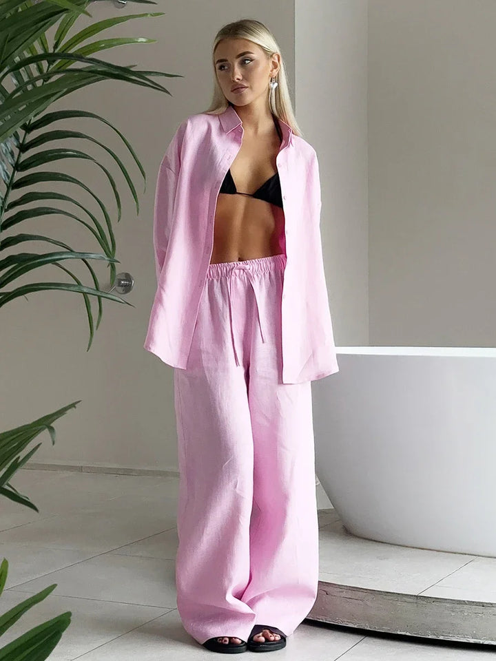 Nové | Linen Blend Two-Piece Set
